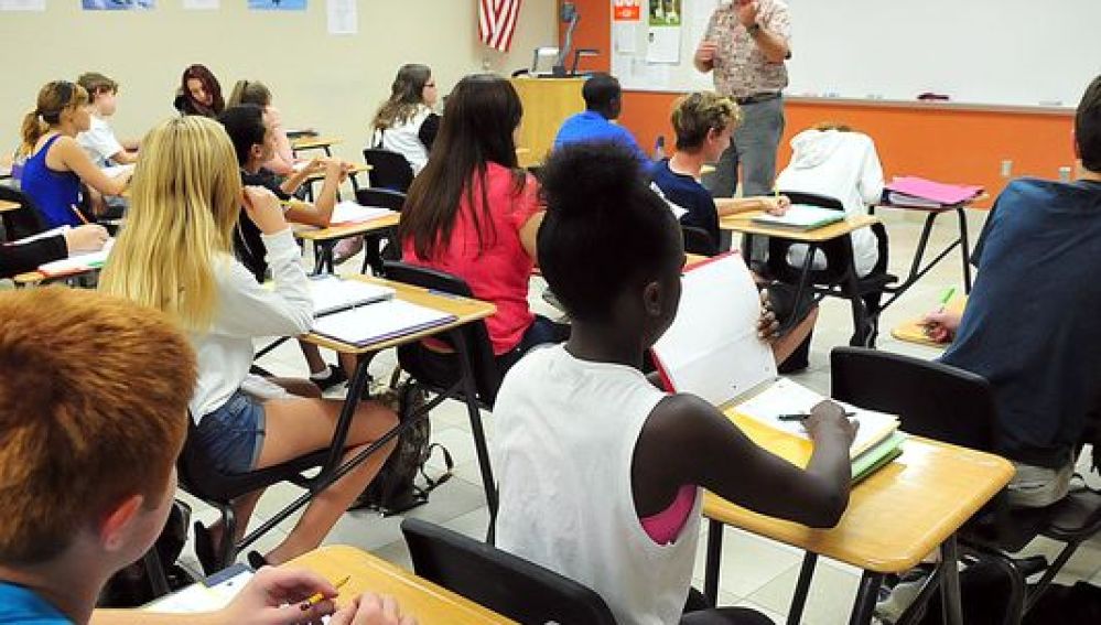 Clase en un instituto americano