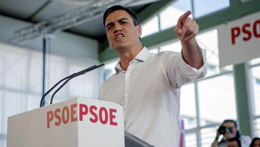 Pedro Sánchez, en un acto en Extremadura