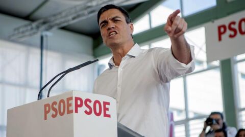 Pedro S&aacute;nchez, en un acto en Extremadura