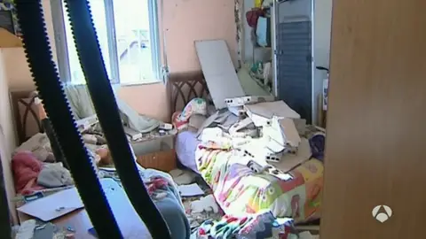 Explosión en una vivienda de Madrid Explosión en una vivienda de Madrid
