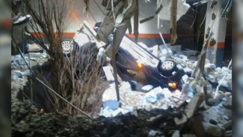 Socav&oacute;n en Pamplona