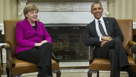 Angela Merkel con Obama en la Casa Blanca Angela Merkel con Obama en la Casa Blanca