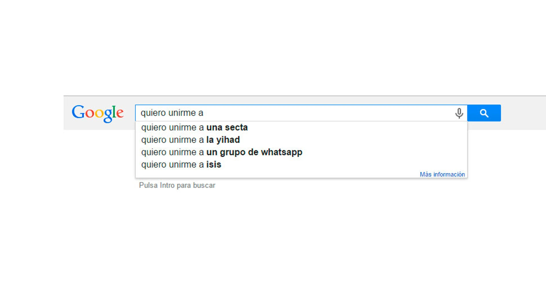 Búsquedas en Google España de 'quiero unirme a...' Búsquedas en Google España de 'quiero unirme a...'