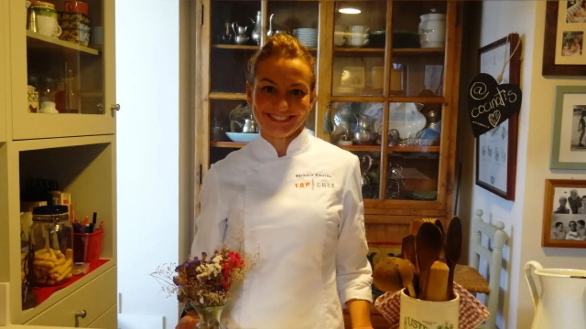 Bárbara Amorós, en la cocina