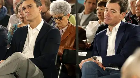 Pedro Sánchez junto a Tomás Gómez Pedro Sánchez junto a Tomás Gómez