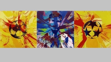 El lienzo 'Beautiful Messi Spin Painting for One in Eleven'