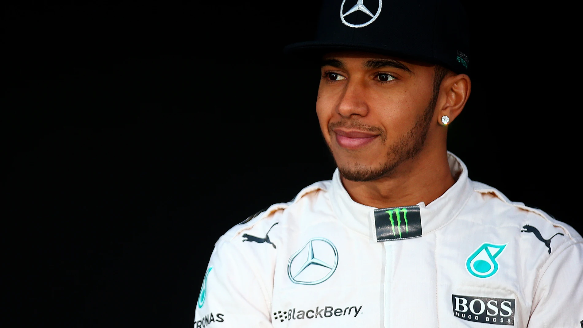 Lewis Hamilton en la presentación del W06 de Mercedes