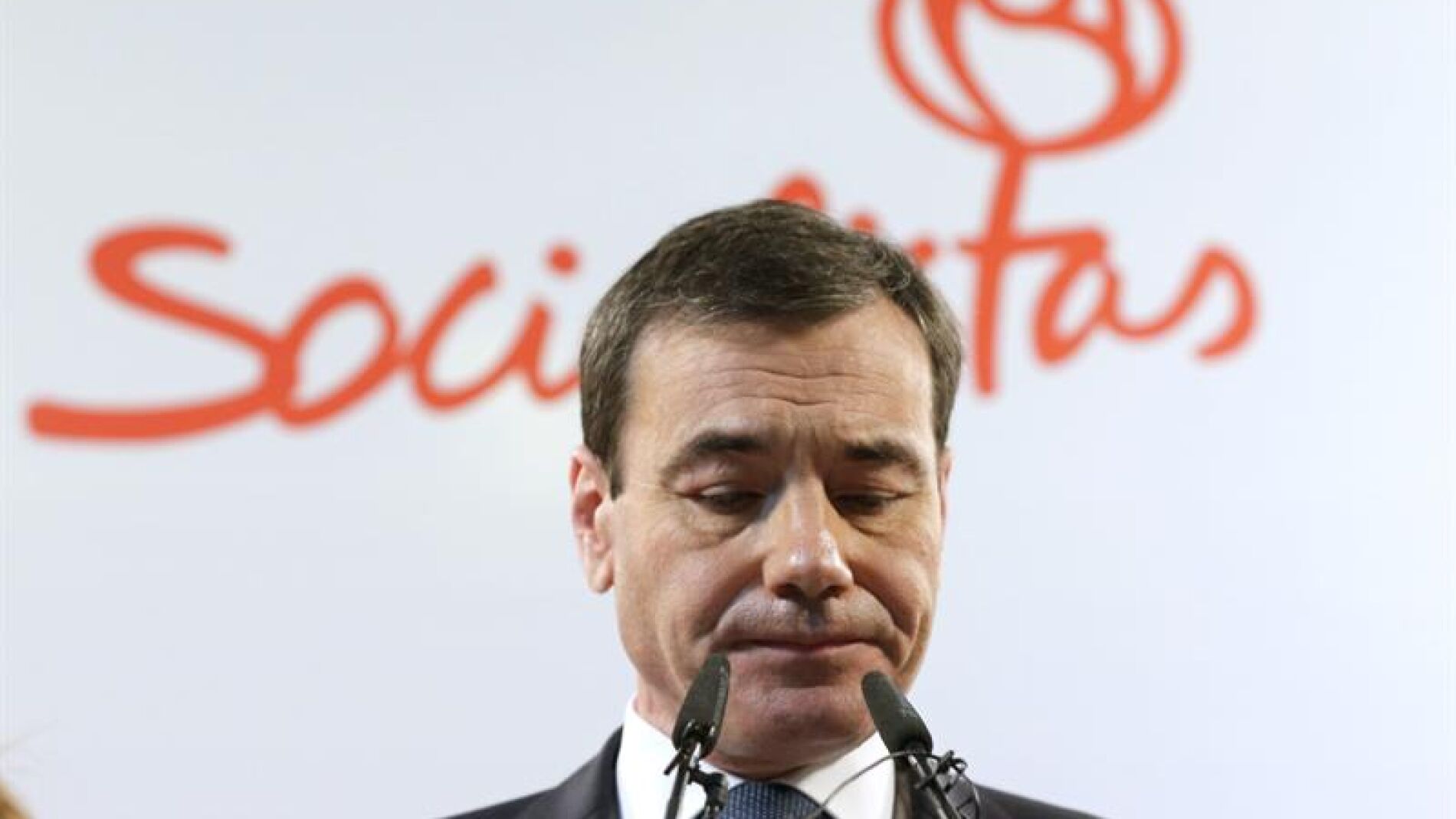 Tom&aacute;s G&oacute;mez en su rueda de prensa