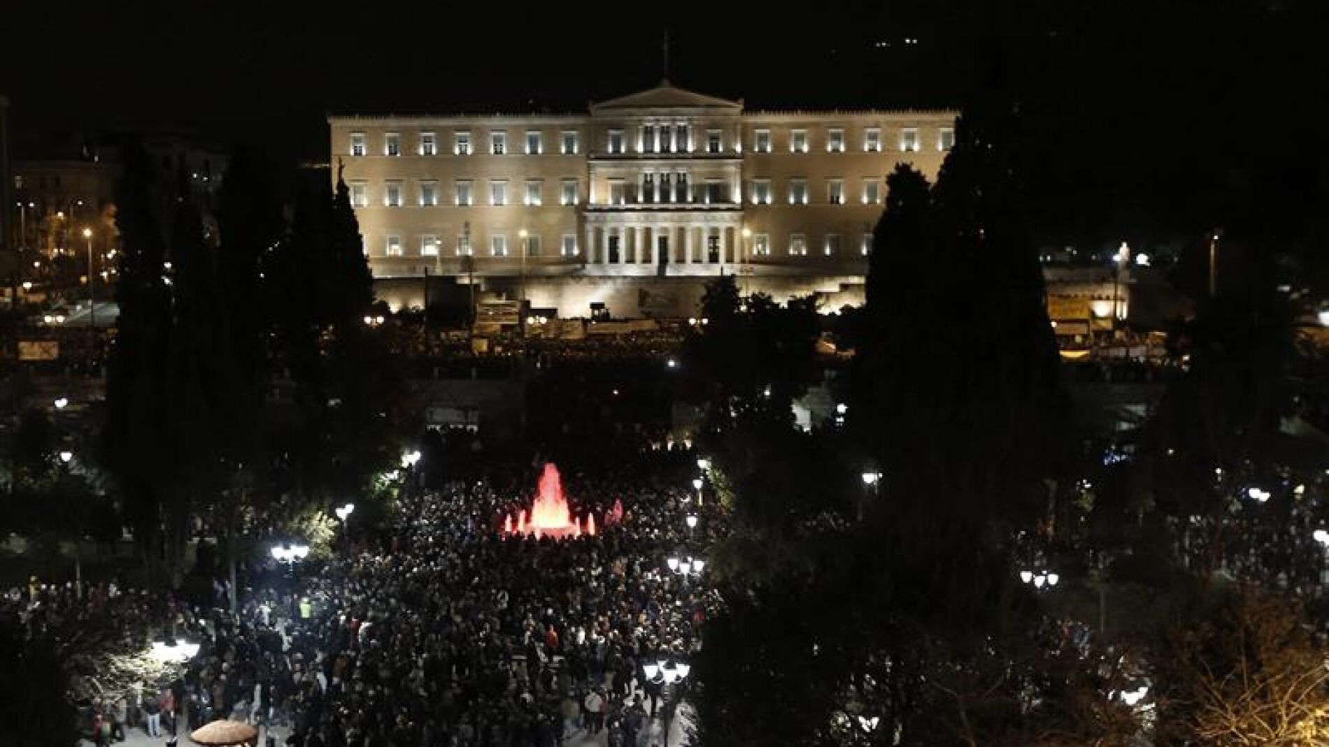 Vista a&eacute;rea de la manifestaci&oacute;n