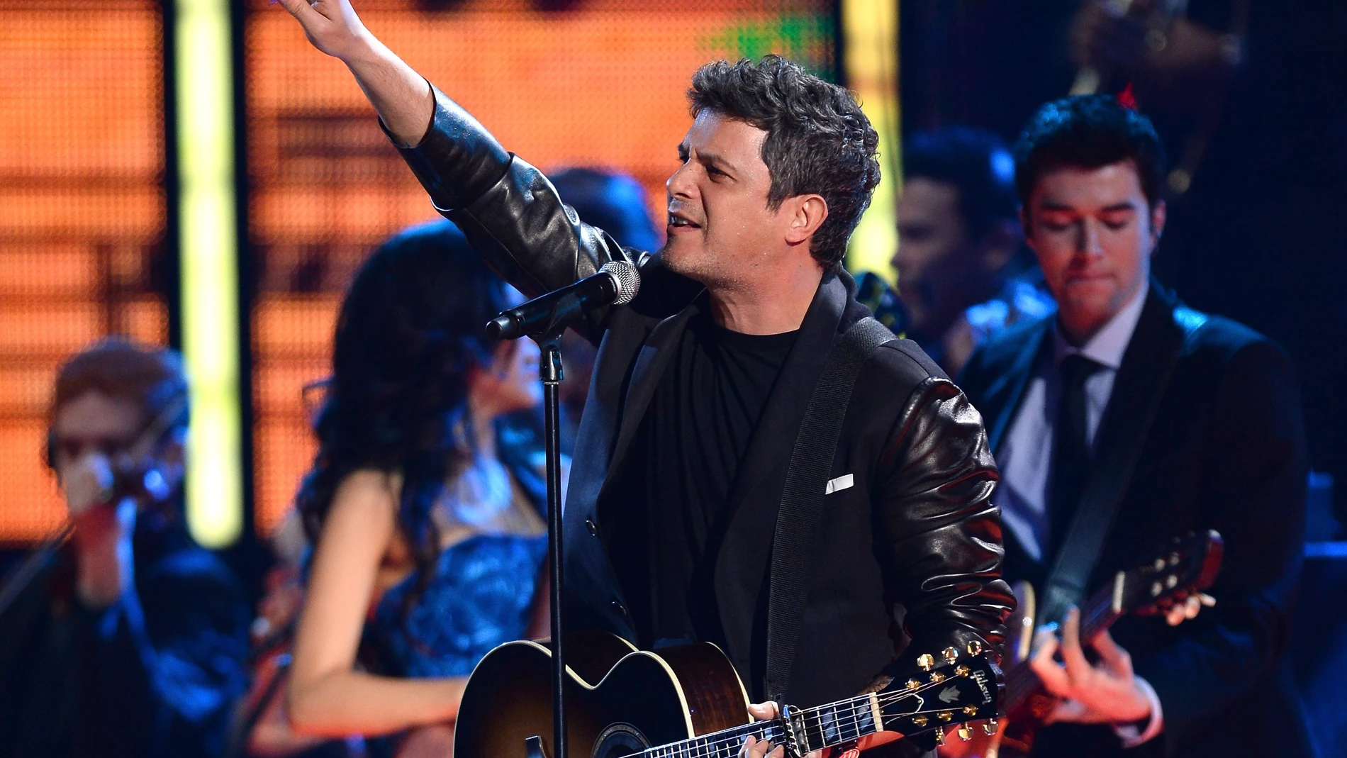 Alejandro Sanz, durante una actuación Alejandro Sanz, durante una actuación