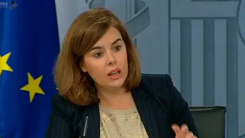 Soraya Sáenz de Santamaría, en rueda de prensa Soraya Sáenz de Santamaría, en rueda de prensa