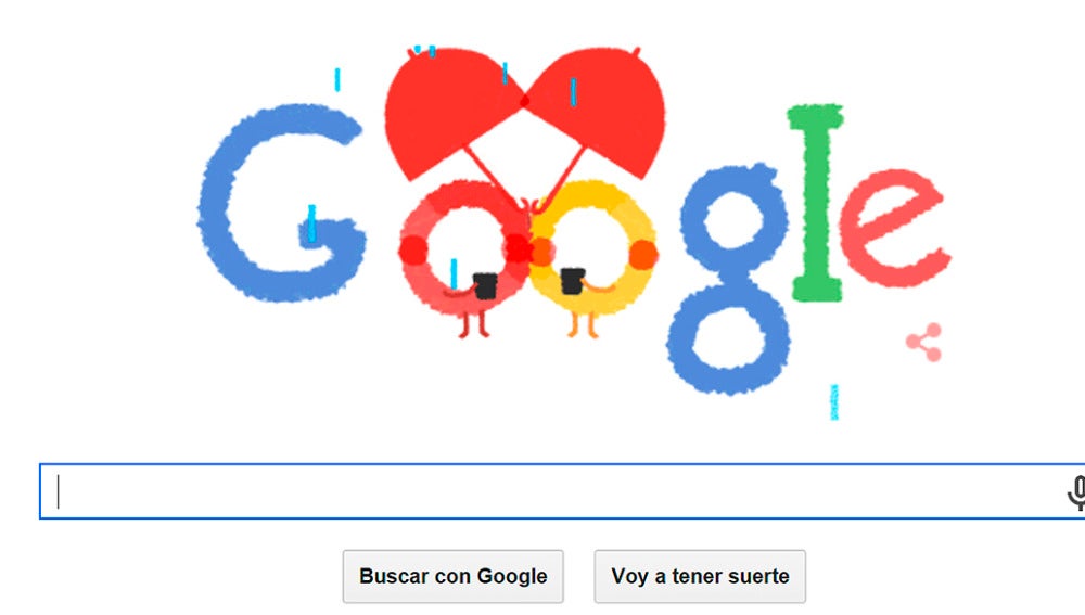 Doodle de Google por San Valentín