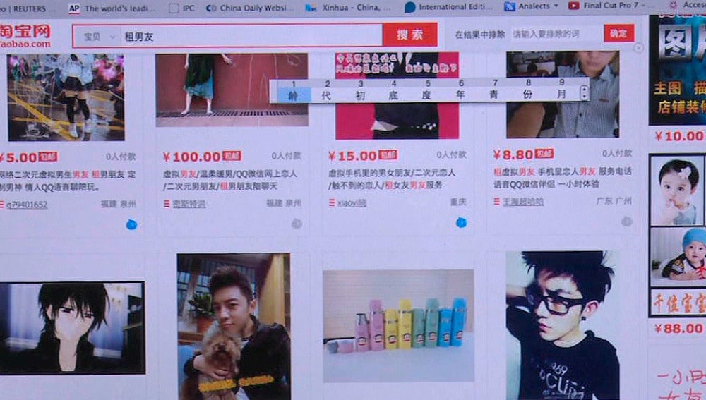 Web de novios de alquiler en China