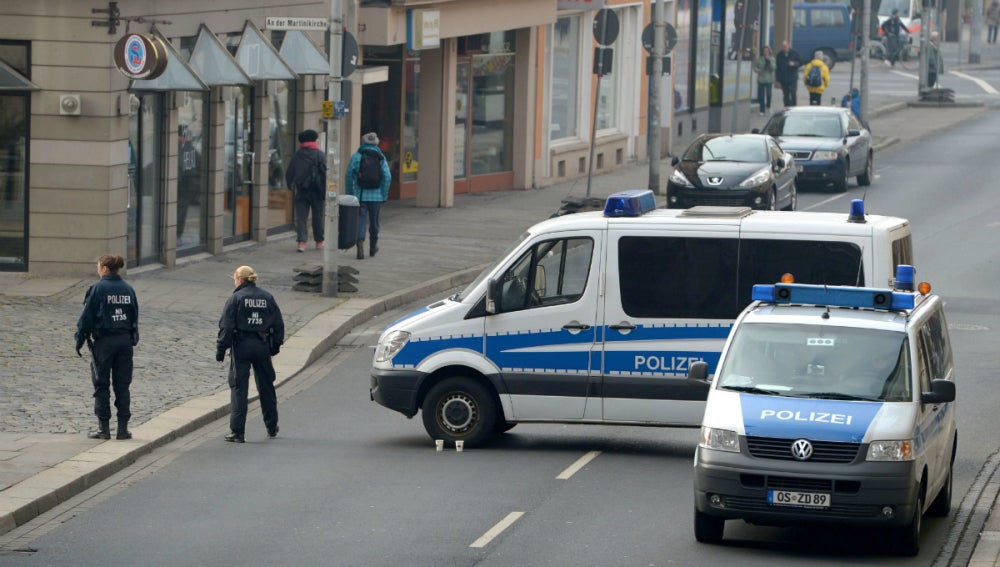 La Policía de Dinamarca en las calles de Copenhague