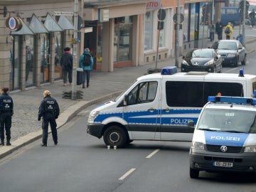 La Policía de Dinamarca en las calles de Copenhague