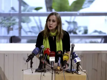 Tania Sánchez, en la presentación de su candidatura Tania Sánchez, en la presentación de su candidatura