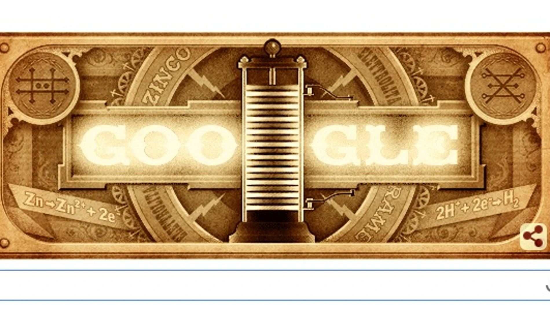 Google se ilumina con la pila de Volta Google se ilumina con la pila de Volta