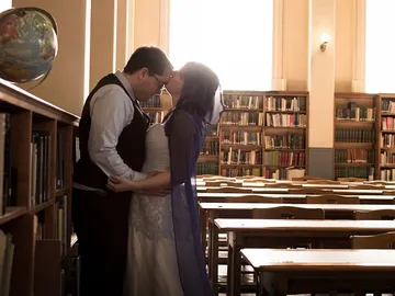 Alyssa y Alex una vez casados Alyssa y Alex una vez casados