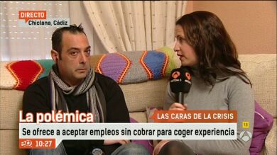 Se ofrece a aceptar empleos sin cobrar para coger experiencia
