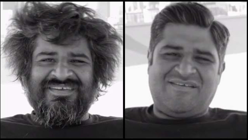 El antes y después de un mendigo