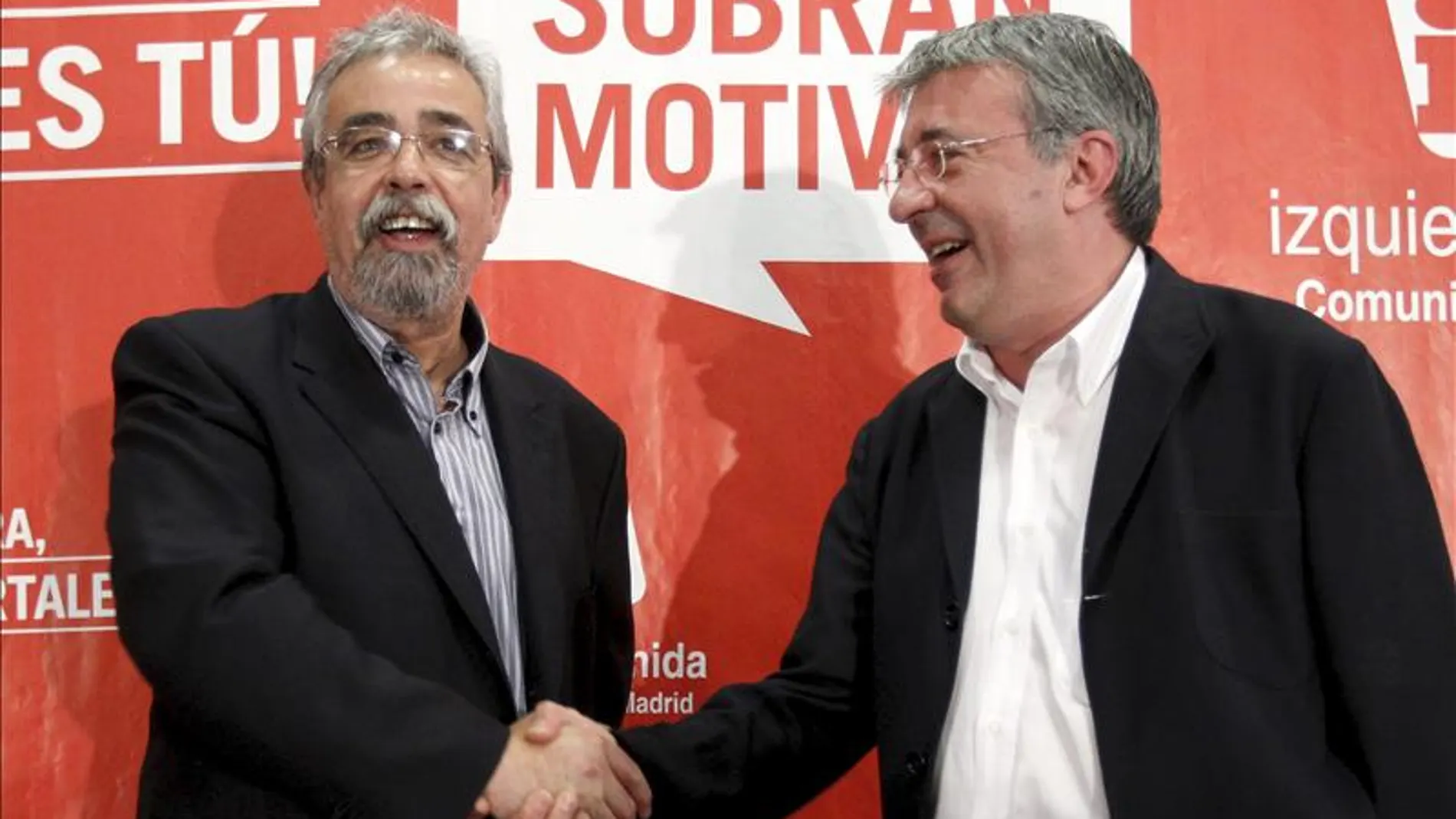 Los ya exportavoces de IU en Madrid, Gregorio Gordo y Ángel Pérez Los ya exportavoces de IU en Madrid, Gregorio Gordo y Ángel Pérez