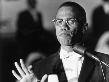 El activista estadounidense Malcolm X, asesinado en 1965