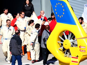 Alonso, trasladado en helicóptero desde Montmeló