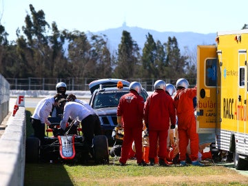 Accidente de Fernando Alonso en Montmeló