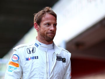 Jenson Button, con cara de circunstancias