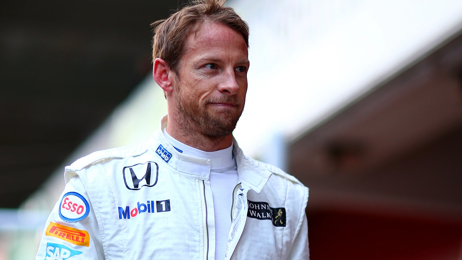 Jenson Button, con cara de circunstancias