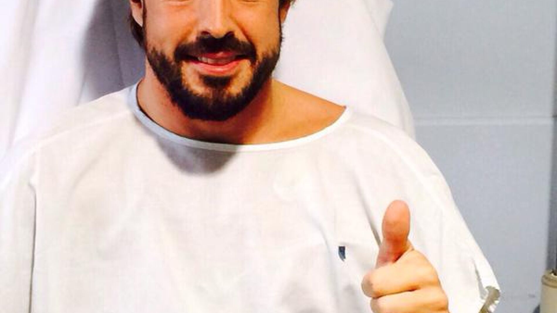 Fernando Alonso, en el hospital