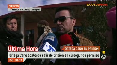 José Ortega Cano sale de la cárcel zaragozana de Zuera