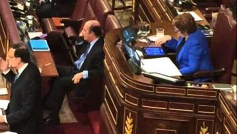 Celia Villalobos durante el Debate sobre el Estado de la Naci&oacute;n