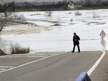 La crecida del río Ebro