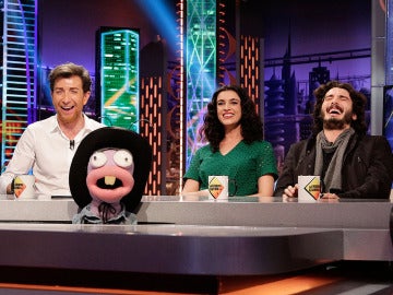 Pablo Motos, Blanca Romero y Yon González en El Hormiguero 3.0