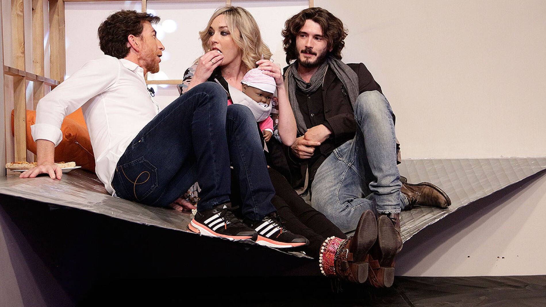 Anna Simon, Pablo Motos y Yon Gonz&aacute;lez en El Hormiguero 3.0