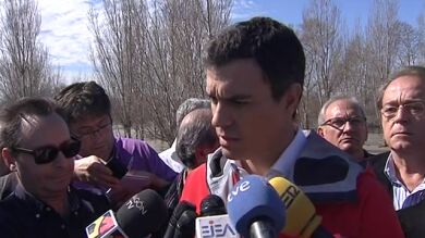 Pedro Sánchez exige a Rajoy que visite el tramo medio del Ebro para ver los efectos de la 
