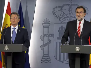Juan Manuel Santos y Mariano Rajoy Juan Manuel Santos y Mariano Rajoy