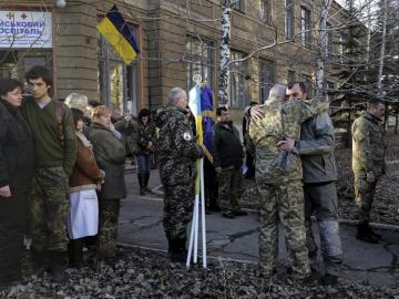 Carretera cerca de Debaltseve, en el área de Donetsk Carretera cerca de Debaltseve, en el área de Donetsk