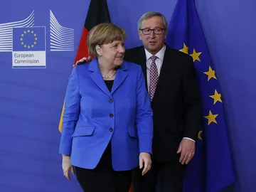 Angela Merkel y Jean-Claude Juncker Angela Merkel y Jean-Claude Juncker