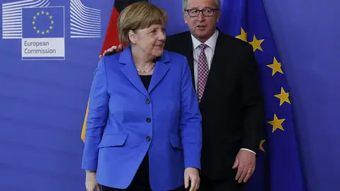 Angela Merkel y Jean-Claude Juncker Angela Merkel y Jean-Claude Juncker