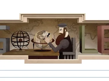 Gerardus Mercator, nuevo 'doodle' de Google Gerardus Mercator, nuevo 'doodle' de Google