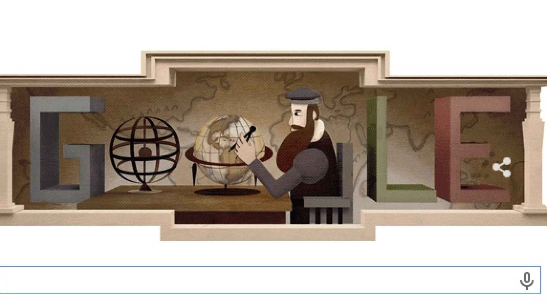Gerardus Mercator, nuevo 'doodle' de Google