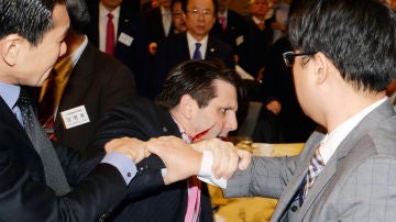 El embajador de Estados Unidos en Corea del Sur, Mark Lippert