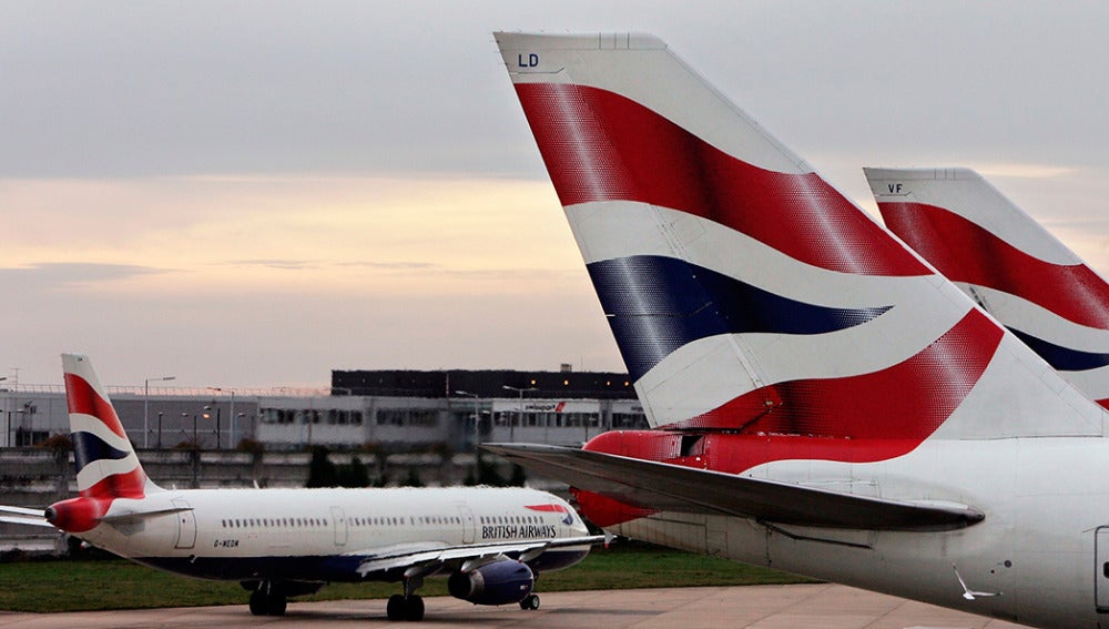Aviones de British Airways, en el aeropuerto de Heathrow