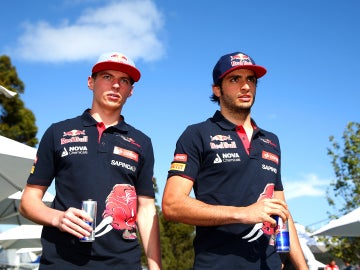 Max Verstappen y Sainz Jr en Melbourne