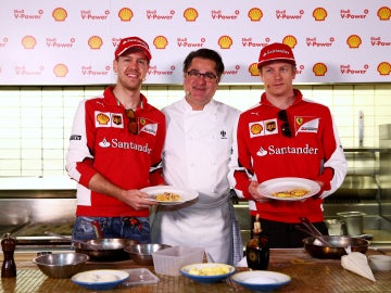 Vettel y Raikkonen, 'top chefs' 