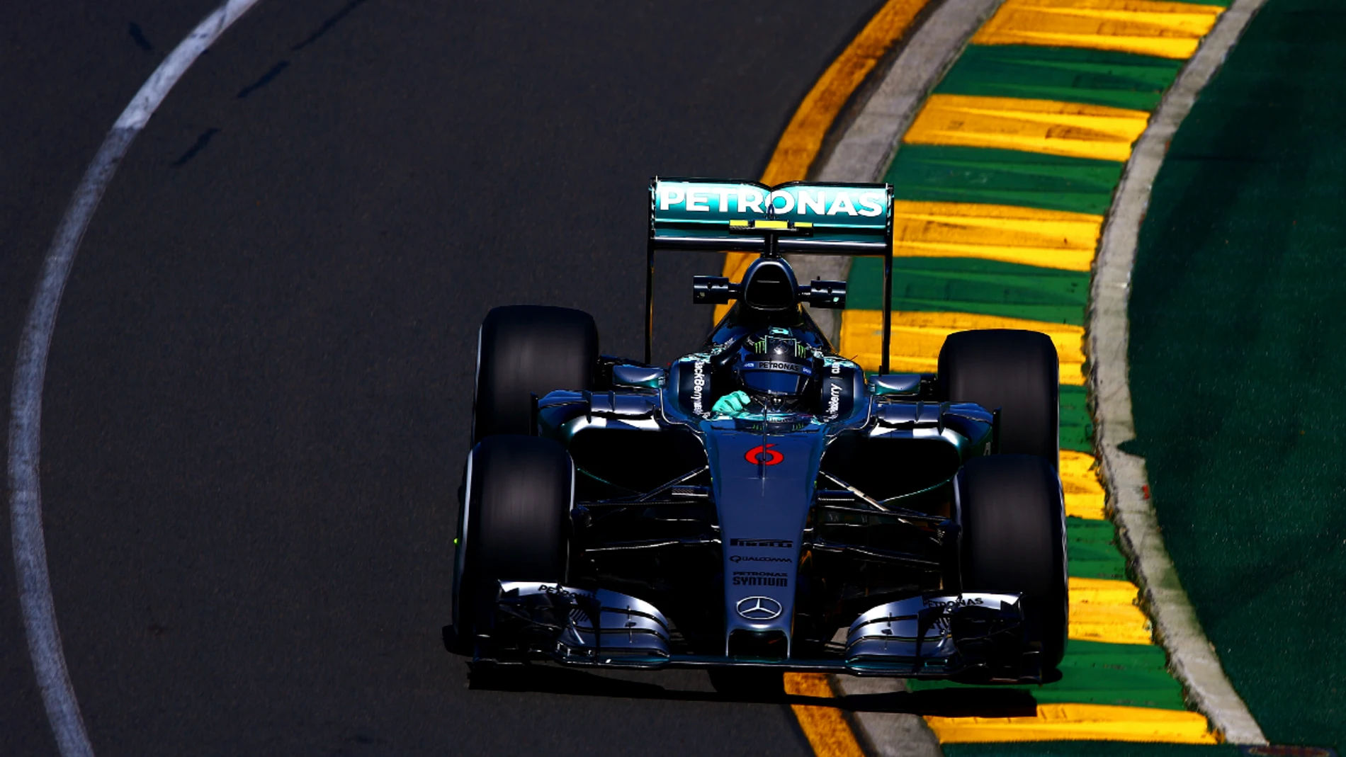 Rosberg rueda en Australia