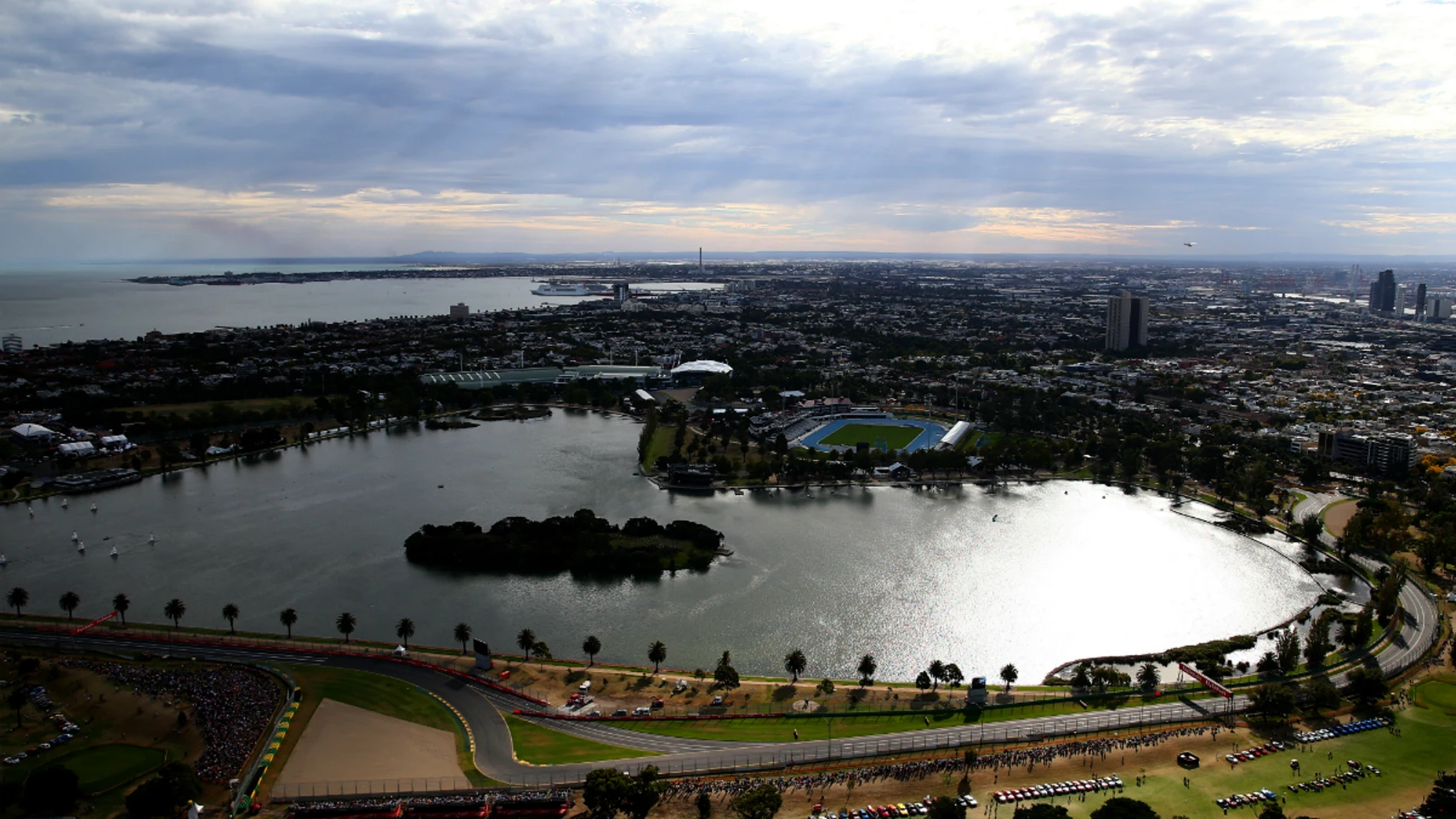 Vista aérea de Albert Park