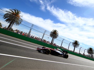 El McLaren de Magnussen en Australia